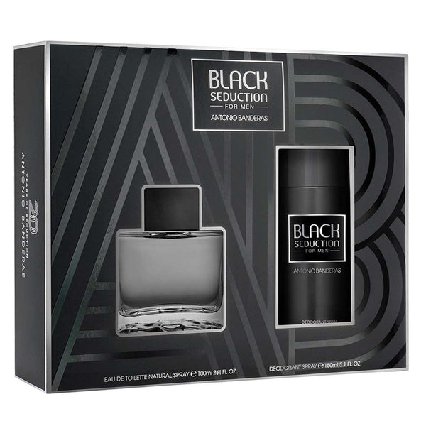 Antonio Banderas Black Seduction Eau De Toilette Gift Set For Men
