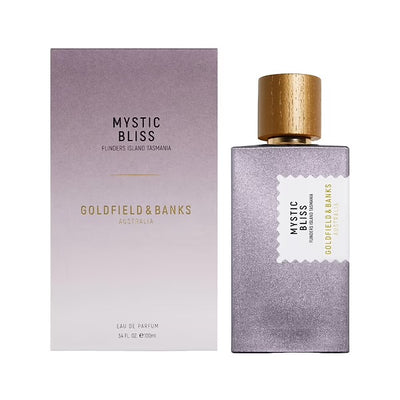 Luxury niche perfume – Goldfield & Banks Mystic Bliss EDP with refreshing woody and aromatic scent.