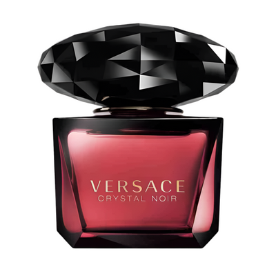 Versace Crystal Noir Eau De Parfum bottle front view – PerfumeX.in
