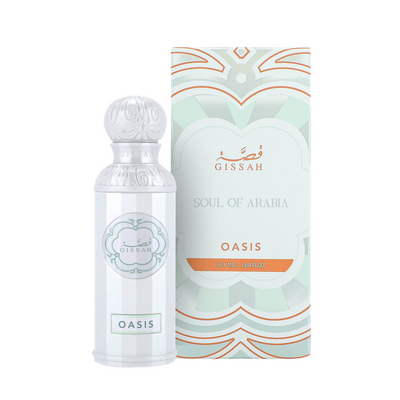 Gissah Oasis Eau De Parfum – A refreshing Citrus Fruity fragrance in an elegant bottle.