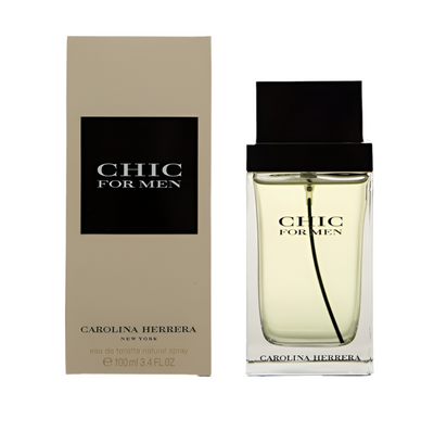 Carolina Herrera Chic For Men Eau de Toilette – Woody Spicy men’s fragrance in an elegant bottle.