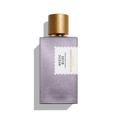 Goldfield & Banks Mystic Bliss Eau De Parfum 100ml – Unisex fragrance with fig, mint, cedar, and incense notes.