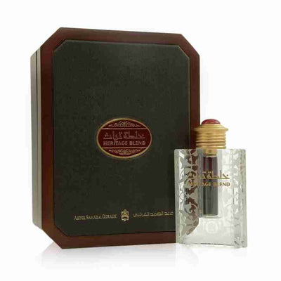 Abdul Samad Al Qurashi Heritage Blend 12ml Perfume Oil – A luxurious Arabian fragrance with rich oud and warm spices.