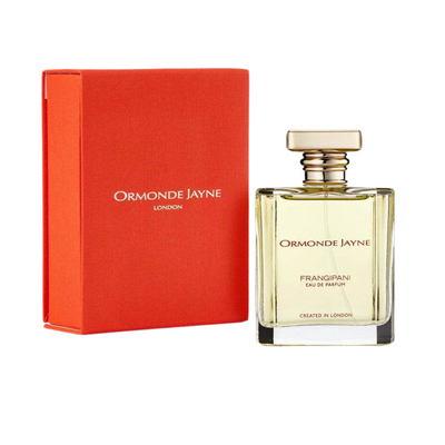 Shop Frangipani Eau De Parfum by Ormonde Jayne – A luxurious blend of lime, frangipani, and vanilla.