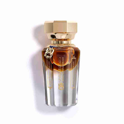 A 16ml bottle of Abdul Samad Al Qurashi Al Qurashi Blend perfume oil with a gold-colored cap and label.