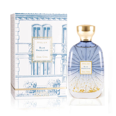 Atelier Des Ors Blue Madeleine edp perfume bottle and packaging box