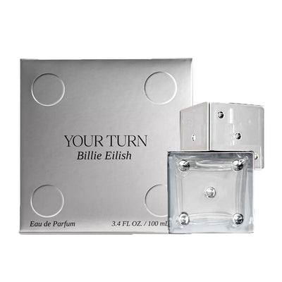 Billie Eilish Your Turn perfume bottle and packaging
