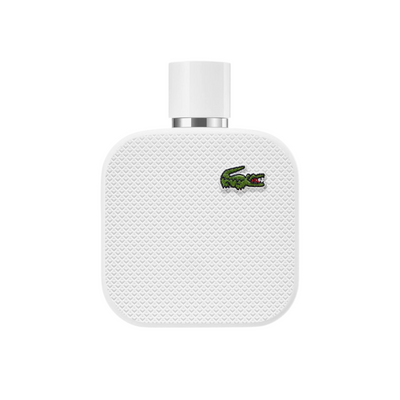 Lacoste L.12.12 Blanc Eau de Toilette – Woody Aromatic fragrance for men in an iconic white bottle.