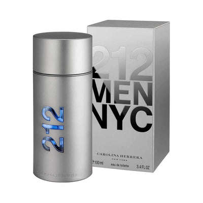 Carolina Herrera 212 NYC Eau de Toilette for Men perfume bottle and box