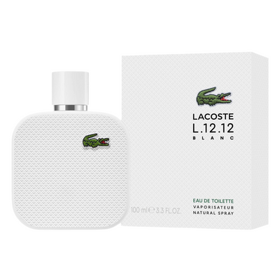 Shop L.12.12 Blanc by Lacoste – A refined blend of grapefruit, ylang-ylang, and suede.