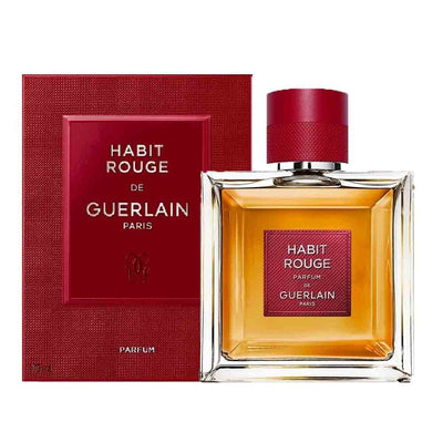 Guerlain Habit Rouge Le Parfum perfume bottle and box