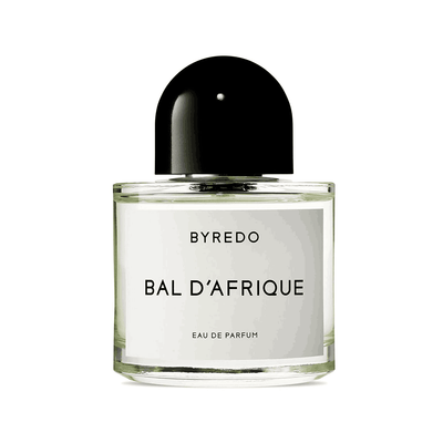 Byredo Bal d'Afrique eau de parfum bottle on a white background