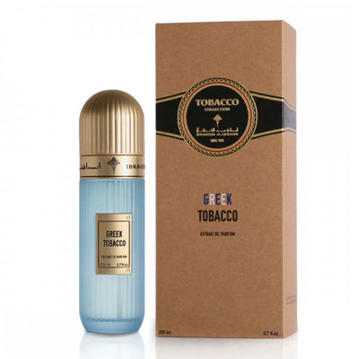 IBRAQ Greek Tobacco Perfume – A refined blend of narcissus, lychee, and Greek tobacco.
