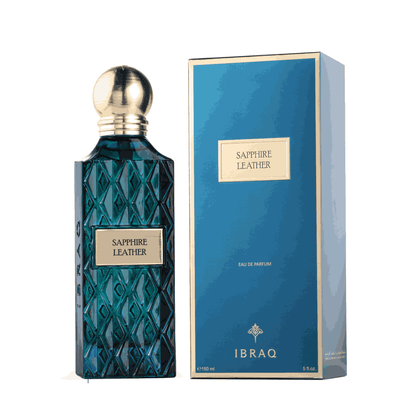 Shop Ibraheem Al Qurashi Sapphire Leather EDP 150ml online in India - PerfumeX