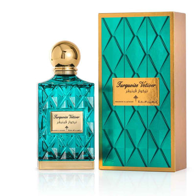Shop Turquoise Vetiver Eau De Parfum by Ibraheem Al Qurashi – Fresh Citrus and Earthy Fragrance