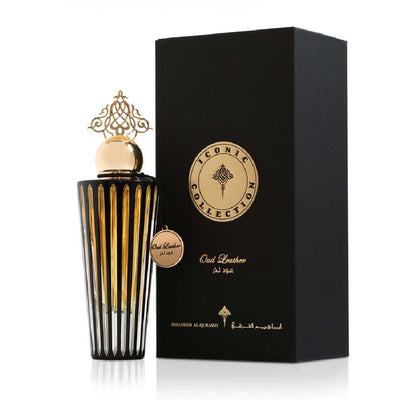 Shop Ibraheem Al Qurashi Iconic Oud Leather Tobacco Extrait de Parfum online in India