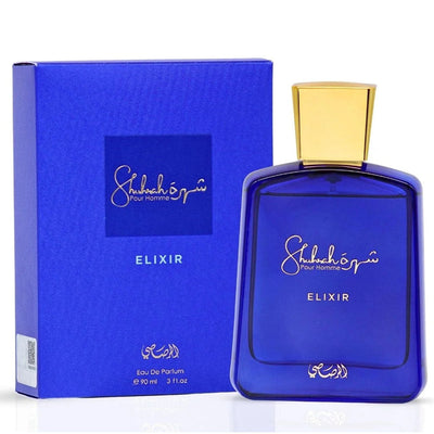 Rasasi Shuhrah Elixir EDP Perfume bottle and box
