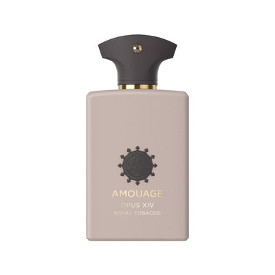 Luxury niche perfume – Amouage Opus XIV Royal Tobacco with warm, spicy, and smoky scent profile.