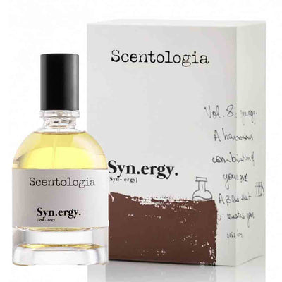 Shop Syn.ergy Eau De Parfum by Scentologia – A perfect blend of mango, saffron, rose, and amber.