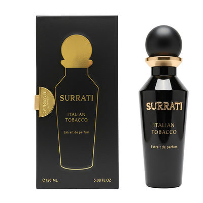 Surrati Italian Tobacco Extrait de Parfum perfume bottle and box