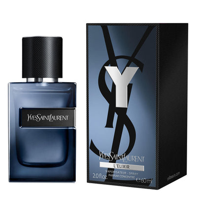 Yves Saint Laurent Y L’Elixir perfume bottle and packaging