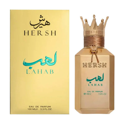 Alezz Oud Hersh Lahab Eau de Parfum bottle with box