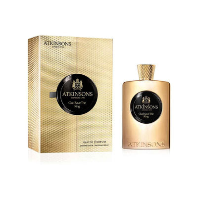 Atkinsons Oud Save The King Eau de Parfum Box and Bottle – PerfumeX