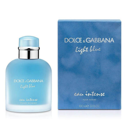 Authentic D&G Light Blue Eau Intense 100ml for Men – Citrusy, oceanic, and perfect for everyday wear. Available at PerfumeX.in.
