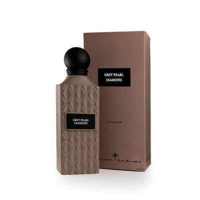 Grey Pearl Diamond Perfume by Ibraheem Al Qurashi – Long-Lasting Eastern Oud & Floral Scent for Men & Women