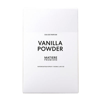 Shop Vanilla Powder Eau De Parfum by Matiere Premiere – A comforting blend of coconut, heliotrope, and Madagascar vanilla.