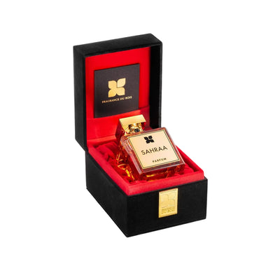 Fragrance Du Bois Sahraa Parfum bottle with box