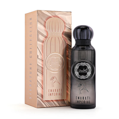 Gissah Emarati Imperial Eau de Parfum bottle with box