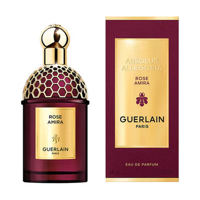 Guerlain Absolus Allegoria Rose Amira Eau de Parfum bottle with box
