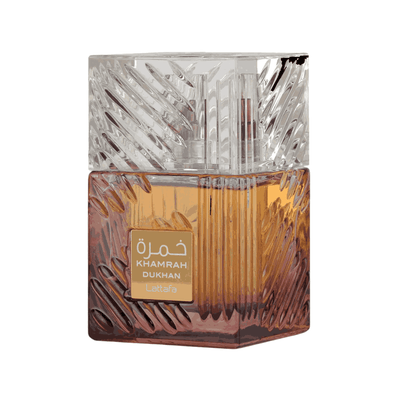 Lattafa Khamrah Dukhan Eau de Parfum perfume bottle