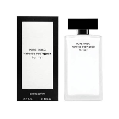 Narciso Rodriguez For Her Pure Musc Eau de Parfum bottle with box