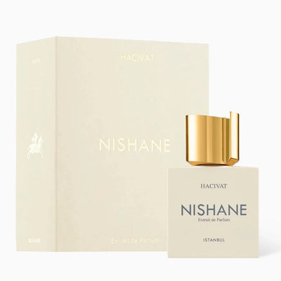 Nishane Hacivat Extrait de Parfum bottle with box – A sophisticated, long-lasting niche perfume