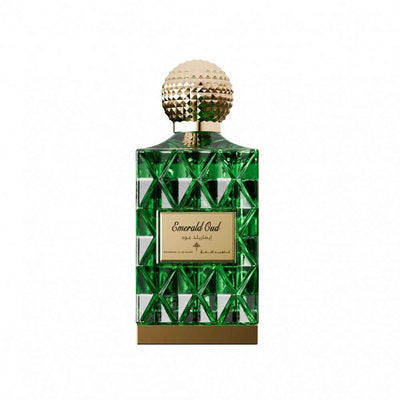 Ibraheem Al Qurashi Emerald Oud EDP 75ml – Luxury Oriental Woody Perfume Bottle