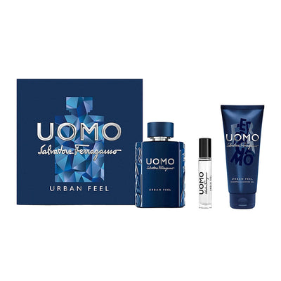 Salvatore Ferragamo Uomo Urban Feel Eau De Toilette Gift Set For Men