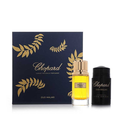 Chopard Men's Oud Malaki Eau De Parfum, 80 ml + Deodorant Stick, 75 ml Gift Set