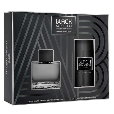 Antonio Banderas Black Seduction Eau De Toilette Gift Set For Men