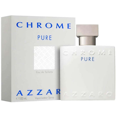 Shop Chrome Pure Eau De Toilette by Azzaro – A crisp citrus-aromatic scent with mandarin orange and bergamot.