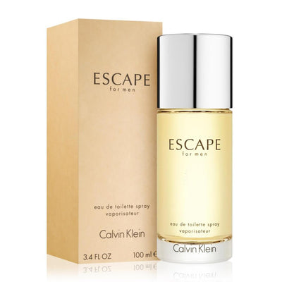 Calvin Klein Escape Eau de Toilette for Men Perfume bottle and packaging