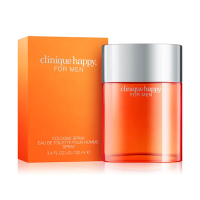 Clinique Happy for Men 100ml  perfume bottle and packaging
