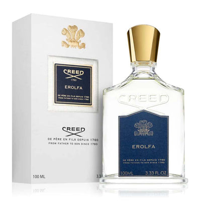 Creed Erolfa EDP 100ml – A citrus and marine-inspired scent with woody notes.