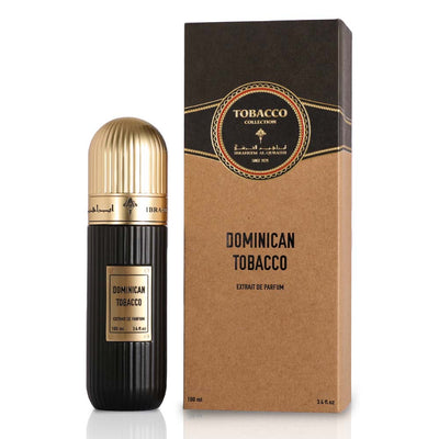 Ibraheem Al Qurashi Dominican Tobacco Extrait De Parfum 100ml - Unisex Woody Aromatic Fragrance