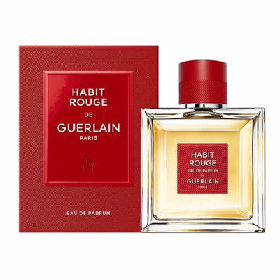 Guerlain Habit Rouge Eau de Parfum 100ml perfume bottle and box