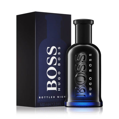 Shop Hugo Boss Bottled Night Perfume – A sophisticated blend of lavender, violet, and musk.