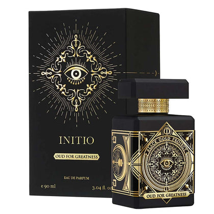 Initio Oud For Greatness Eau De Parfum perfume bottle and packaging