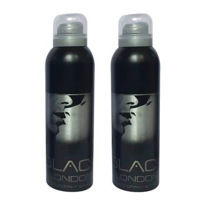 London Black Deodorant Body Spray Pack of 2 x 200ml