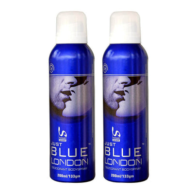 London Blue Deodorant Body Spray Pack of 2 x 200ml